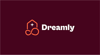 Dreamly Logo Design, Real Estate Logo. brand identity branding daily ui logo design real estate real estate logo realty realty logo