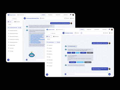 AI Console UI/UX design 2024 ai aibot app chat console design figma messenger site ui ui design uiux ux web design