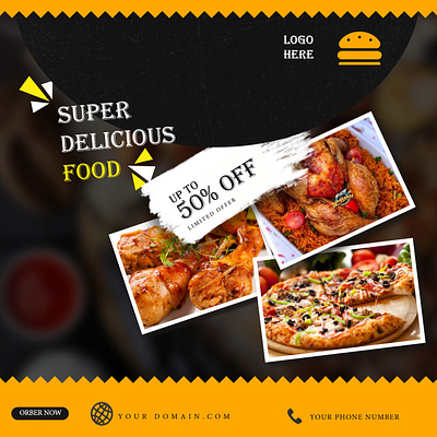 FOOD FLYER TEMPLATE graphic design