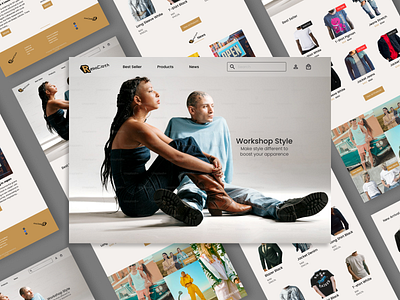 ReboCloth - Fashion Meets Innovation design design thinking e comerce fashion fashion web figma inspiration mockup trend ui uiux designer ux viral web design website