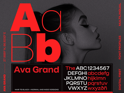 Meet Ava Grand advertising ai avant garde branding campaign creative direction design digital font design font family fonts graphic design helvetica layout design logo marketing matt chansky poster red typography