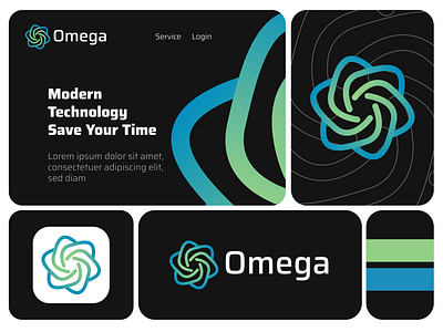 Omega Tech Logo Design 3d 3dlogo ai artificial intelligence logo brand identity branding logo logo design motion graphics omega saas software tech technology