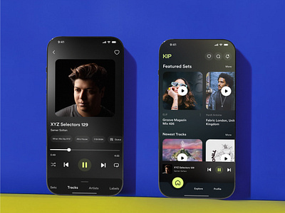 Music App - Playing android app dark design ios mobile modern music popular trending ui usarion ux