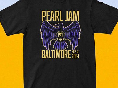 Official Pearl Jam Tour Baltimore,MD Sep 12,2024 CFG Bank Arena jamesandersonshops pearljam trending