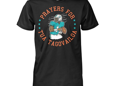 Prayers For Tua Tagovailoa Shirt design illustration