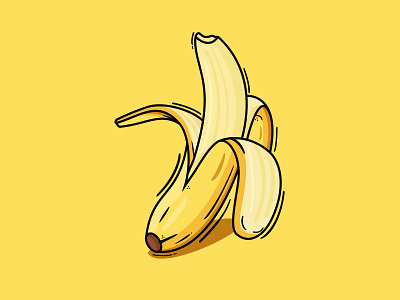 Banana Vibes Vector Art animation design design graphic fruit ilustation vector yellow