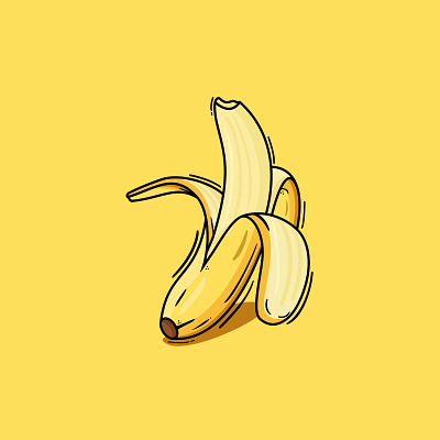 Banana Vibes Vector Art animation design design graphic fruit ilustation vector yellow