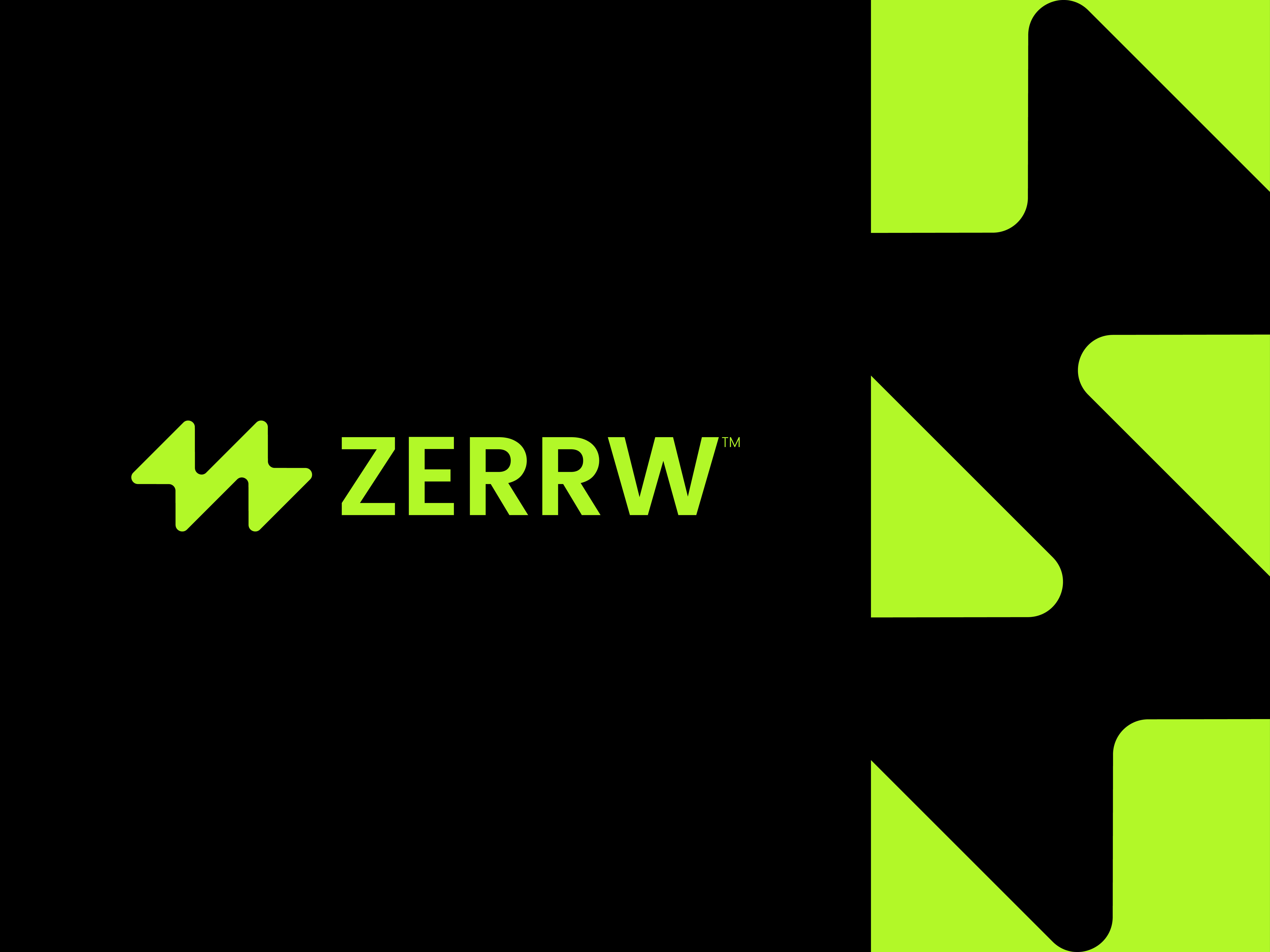 Example of Zerrw™ Branding; Brand identity, Visual identity design