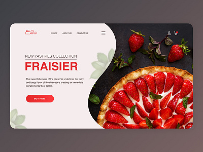 Concept for a French pastry shop design ui ux web design