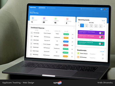 Applicant Tracking Web Design agiledock agiledock designs agiledock services applicant tracking web design design development design innovation designers digital solution tracking web design ui design ui ux ui ux design ux design web app design web design
