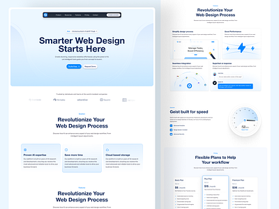 Geist - AI Web Design Landing Page ai ai powered design platform ai powered pattern generator ai tool design artificial intelligence creative pattern designs design tool for artists graphic design tool homepage landing page minimal platform saas ui ux visual art web design