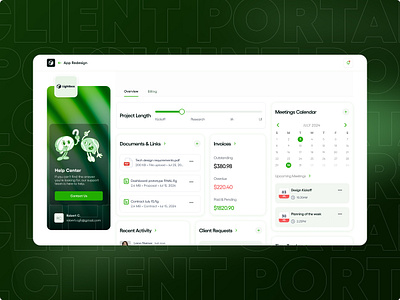 Client Portal Management Tool client portal freelance management management tool product design task management ui ux