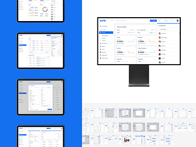 KATM clean company dashboard design details management product ui ux