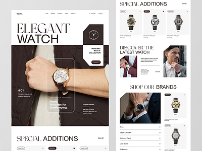 Watch Online Store accessories accessories website design studio ecommerce ecommerce shop ecommerce website figma design internet shop landing page marketplace online shop online shopping online store uiux uxui watch store watch website web design website