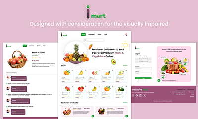 Online E-commerce store -Inclusive mart design e commerce ui