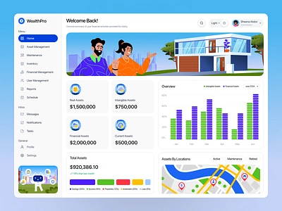 Finance Management Dashboard 2d illustration app design banking banking dashboard crypto dashboard currency custom illustration dashboard dashboard app dashboard ui design finance management graphic design illustration investment landing page mobile ui ux vector wallet