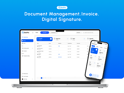 DocPro DMS System - Saas & UI UX Design. branding graphic design motion graphics saas saas product ui