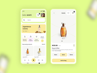 Perfumes - Application 2019 trend app app design application dark theme dark ui design minimal perfume perfumes product product design trend trending trendy trendy design ui uidesign uiux ux