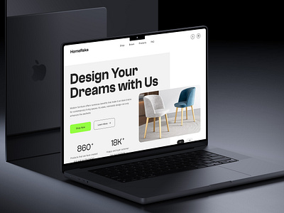 Furniture Ecommerce - Landing UI design ecommerce furniture home decor interface interior landing page sale furniture sales ui ux web web design web ui web ux