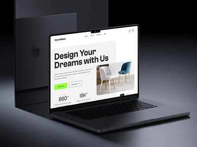 Furniture Ecommerce - Landing UI design ecommerce furniture home decor interface interior landing page sale furniture sales ui ux web web design web ui web ux