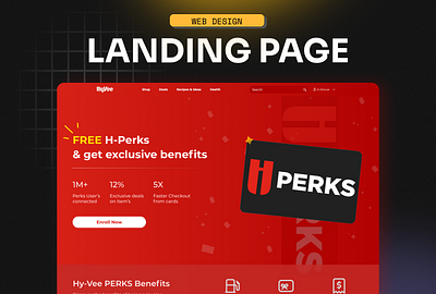 Landing Page- Loyalty Program branding design homepage landing page perks ui web design website