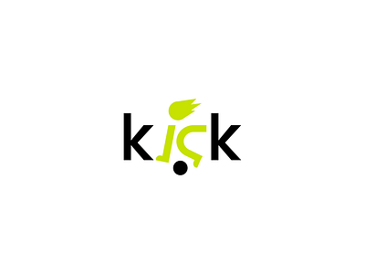 Kick ball brand branding design elegant football illustration logo logo design logo designer logodesign logodesigner logotype mark minimalism modern socker sport wordmark