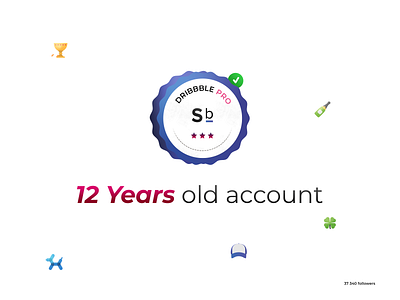 12th anniversary 12 years old account 12th anniversary badge brand branding celebrated design dribbble famous graphic design icons set illustration illustrator ai photoshop psd print designer pro member senior icons print uix designer typo typography ui ui ux designer