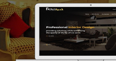 Fataim Interiors 3d animation branding graphic design logo motion graphics ui webdesign webdevelopment