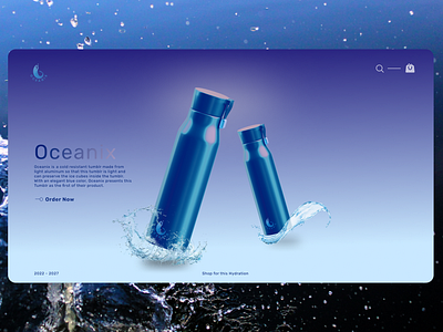 UI UX Web Oceanix bottle hydration logo tumblr ui water web webdesigner webdeveloper website