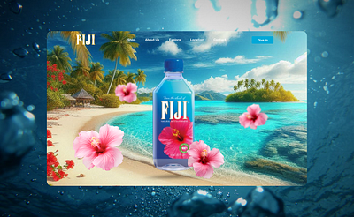 Fiji Mineral Water Website designer developer fiji hibiscus island mineralwater ui uiux water webdesigner webdeveloper website