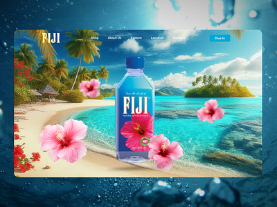 Fiji Mineral Water Website designer developer fiji hibiscus island mineralwater ui uiux water webdesigner webdeveloper website