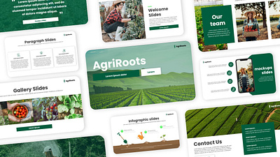 AgriRoots Presentation branding design elegant graphic design powerpoint presentation template