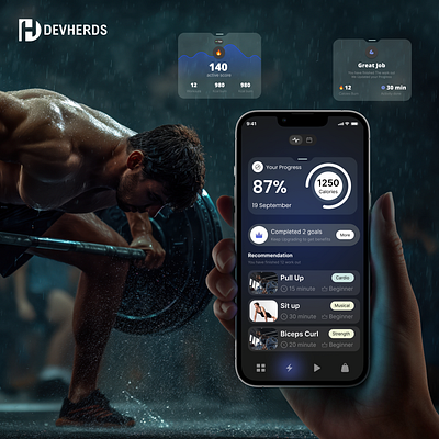 Fitness App app design appdesign appdevelopment fitness fitnessapp health