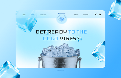 Cube Space Website branding bucketice cold cool graphic design icecube iced logo motion graphics ui uiux webdesign webdesigner webdevelopment