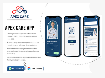 Apex Care App appex care app appointment app booking app doctor app healthcare app hospital app medical app