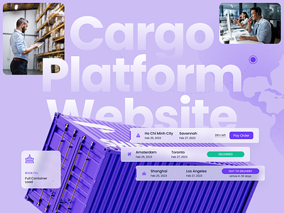 Cargo SaaS platform | Website redesign business cargo cargo platform landing page saas saas website shipment web design website website design