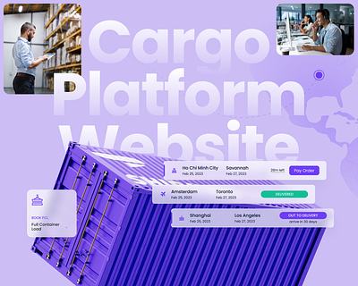 Cargo SaaS platform | Website redesign business cargo cargo platform landing page saas saas website shipment web design website website design