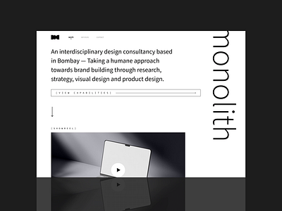 Monolith - Digital Agency - UI/UX Template branding digital agency figma landing page ui uiux ux web design website website design