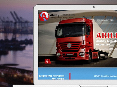 Ability Logistics 3d animation branding logo motion graphics ui webdesign webdevelopment