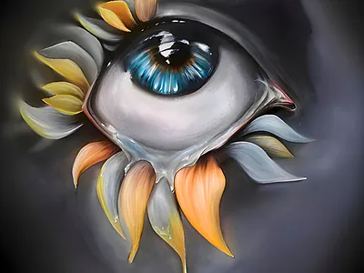 Sad Sunflower artwork captivating art character design concept art cover art cover illustration creative digital art fantasy illustration illustration surrealism