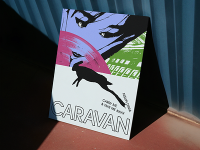 Caravan Poster color graphic design interior poster