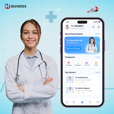 Healthcare app appdesign appointment design development doctor doctorappointment healthcare healthcare business uiux