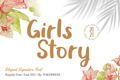 Girls Story – Fancy handwriting font branding fancy girls handwriting font