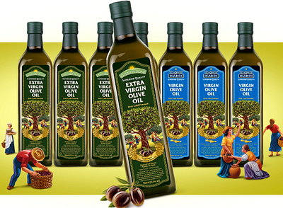 Ikaros olive oil brand identity branding graphic design label design packaging packaging design visual identity