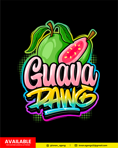 Guava Loettering guava guava design guava illustration guava logo lettering lettering logo logotype typography