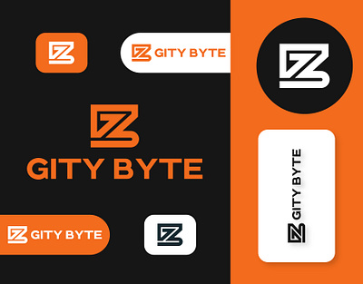 ''GITY BYTE'' Technology lettermark logo. adobeillustrator branding design graphic design illustration lettermarklogo logo logodesign logodesigneer logomaker logos logoseller logoservice logotype monogramlogo typrog