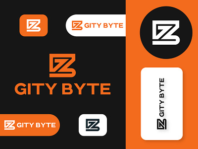 ''GITY BYTE'' Technology lettermark logo. adobeillustrator branding design graphic design illustration lettermarklogo logo logodesign logodesigneer logomaker logos logoseller logoservice logotype monogramlogo typrog