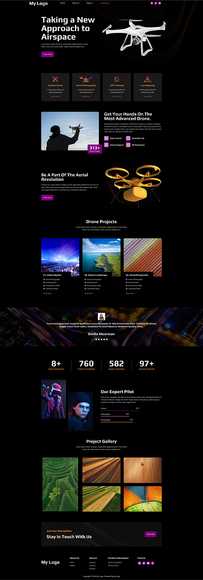 Stylish Website UI Design for Photography Services 3d animation branding design graphic design graphic services illustration logo logo services motion graphics photography services ui vector website service