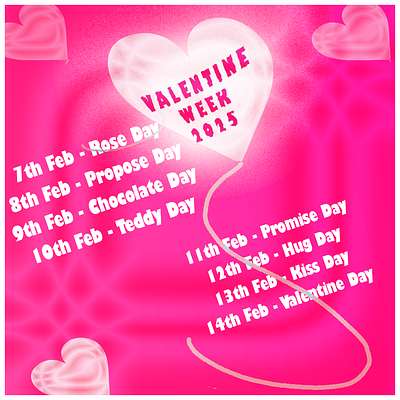 Valentine Week List 2025 Full List happyvalentineweek valentineweek2025 valentineweekimages valentineweeklist valentineweeklist2025 valentineweekquotes