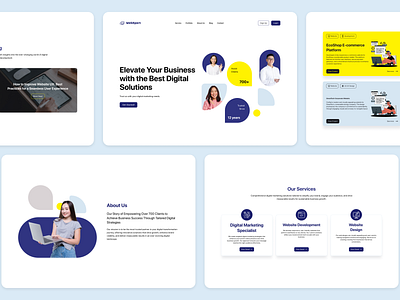 WebXpert - Modern UI/UX Design for a Company Profile Revamp company profile marketing ui ux web design